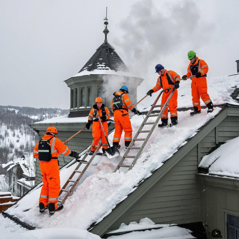  Удаление наледей и сосулек на крышах и балконах в Минске